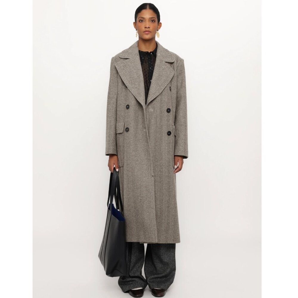 MAX & CO WOOL LAMBRO MIDI COAT SIZE US 2 / IT38